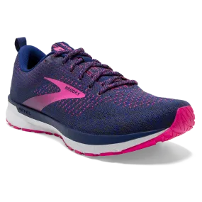 Brooks Women's Revel 4 Running Shoe - Blue/Ebony/Pink 1203371B475