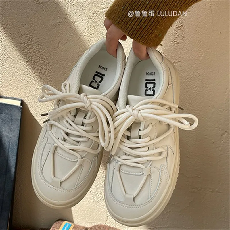 Chicmy 2023 Brand White Sneakers For Women Platform Designer Casual Lace Up Woman Flats Sneakers Shoes Tennis Female Vulcanized Shoes