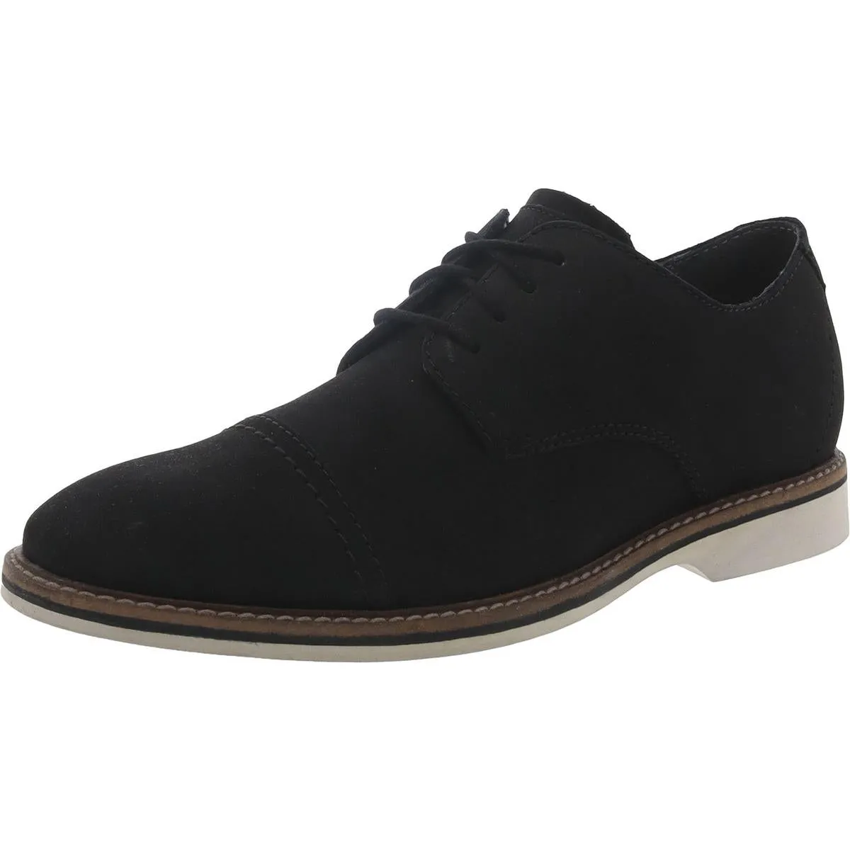 Clarks Atticus Cap Men's Leather Cushioned Cap Toe Oxfords