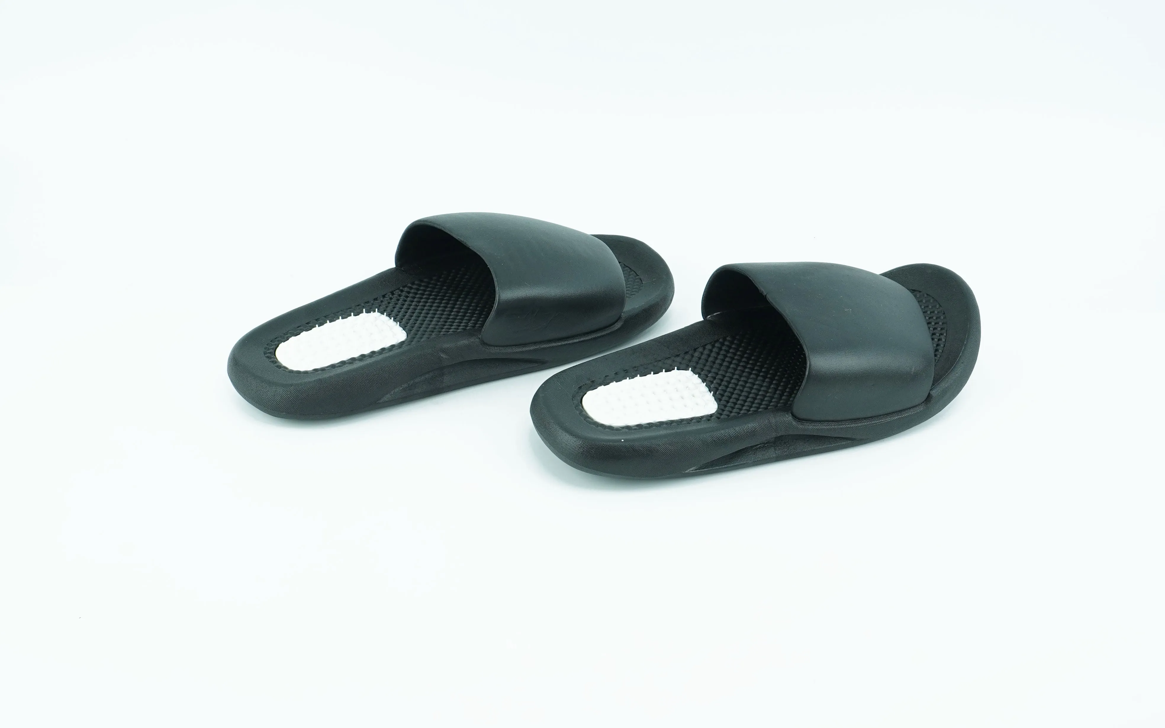 Classy black slides for men