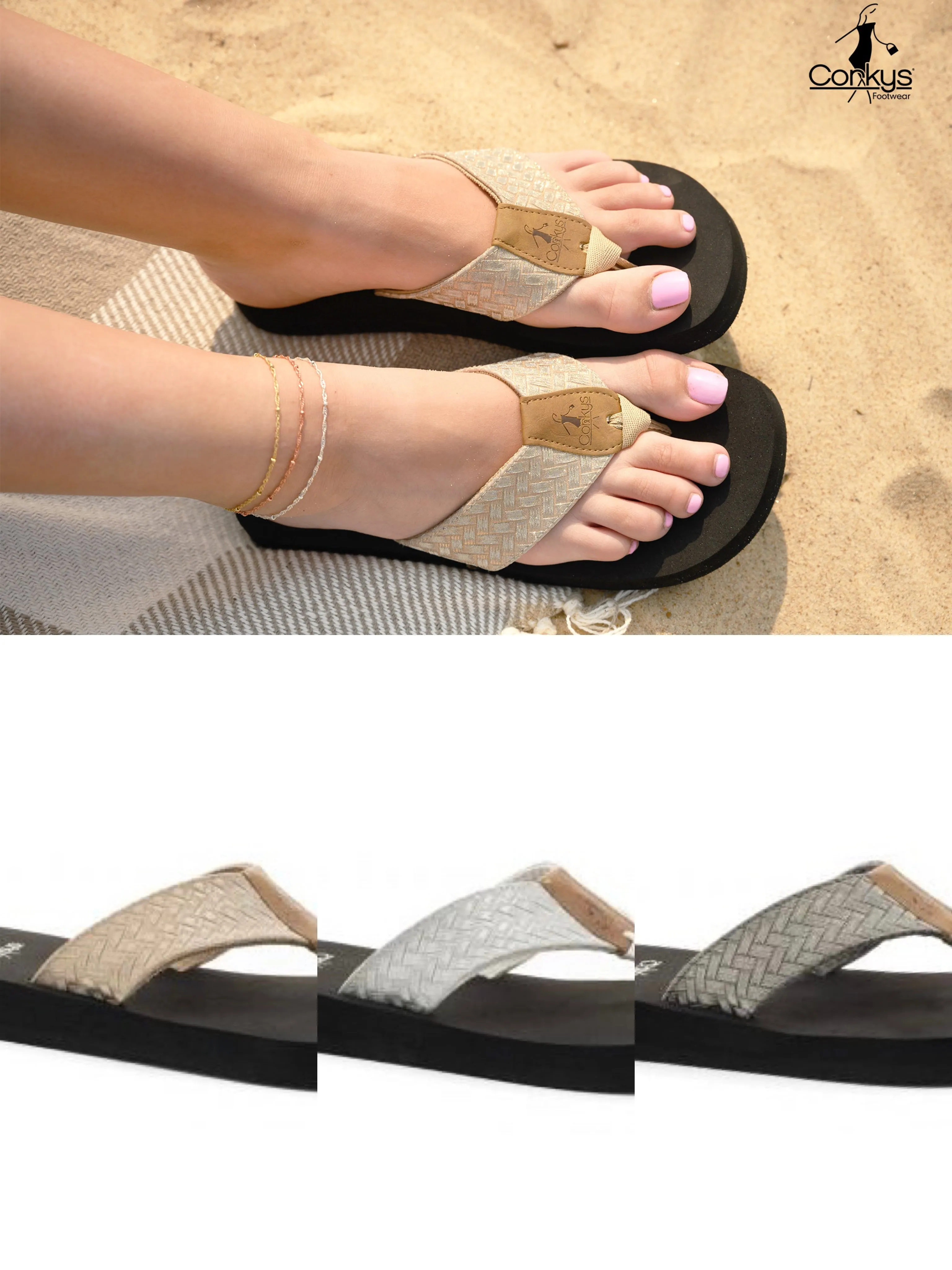 Corky's Sunsational Flip Flops