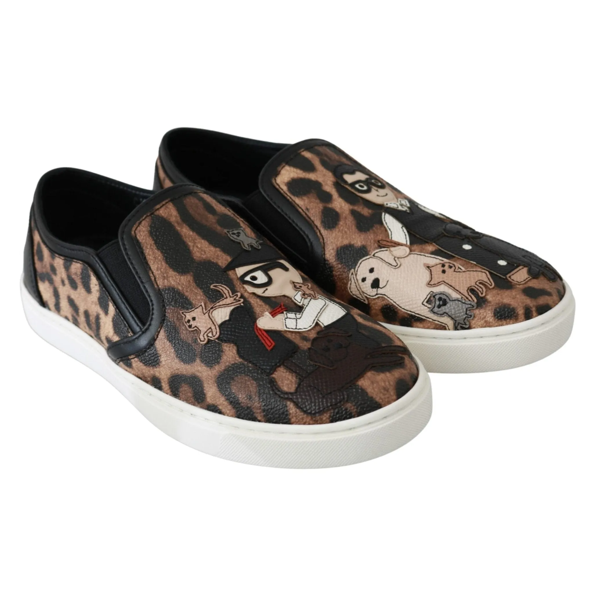 Dolce & Gabbana Chic Leopard Print Loafers for Elegant Comfort