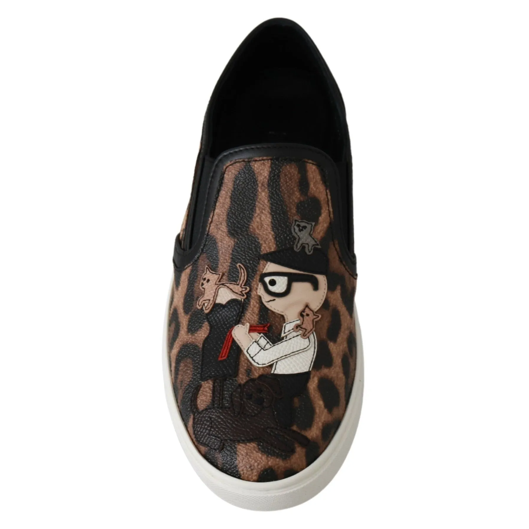 Dolce & Gabbana Chic Leopard Print Loafers for Elegant Comfort