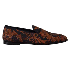 Dolce & Gabbana Elegant Floral Slip-On Loafers