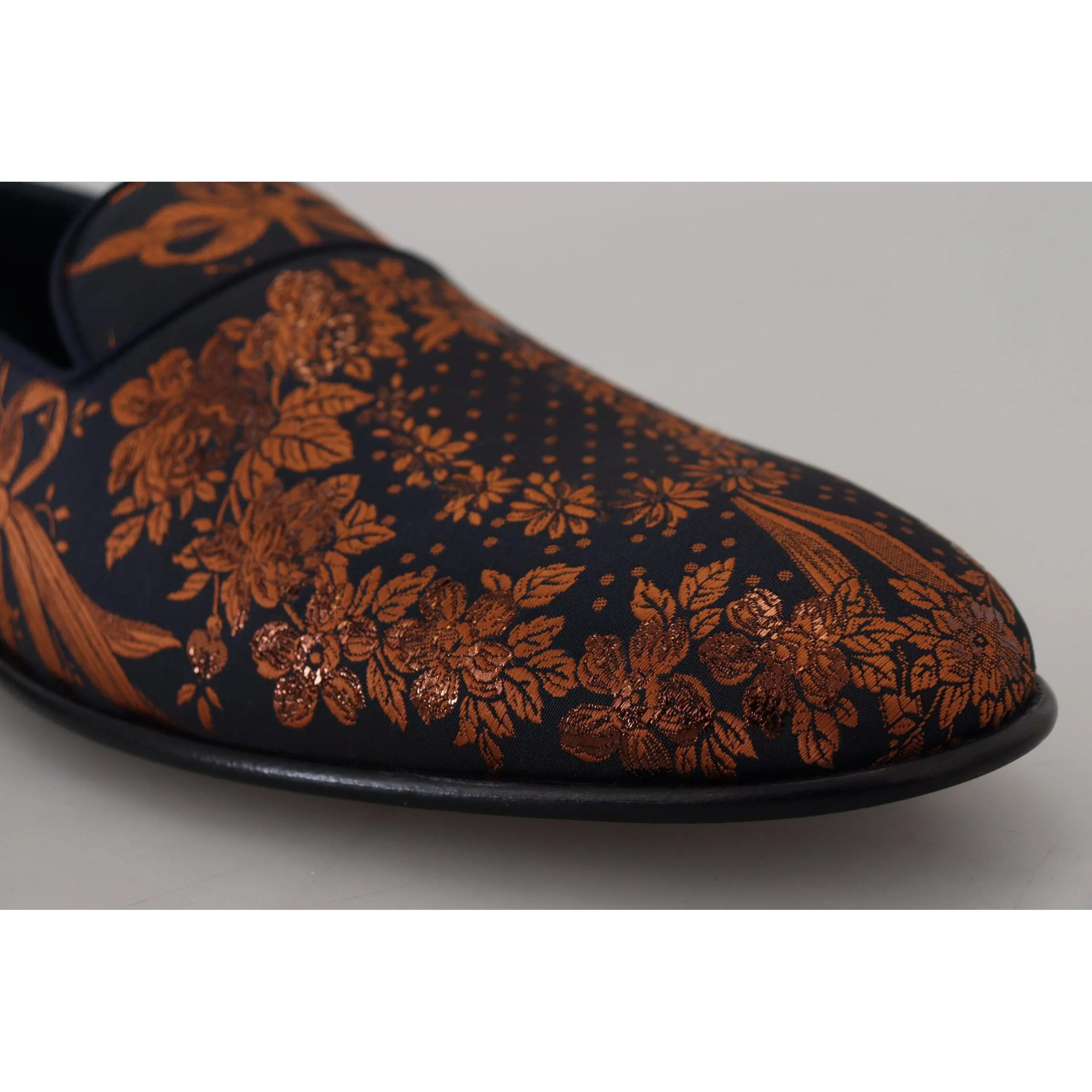 Dolce & Gabbana Elegant Floral Slip-On Loafers