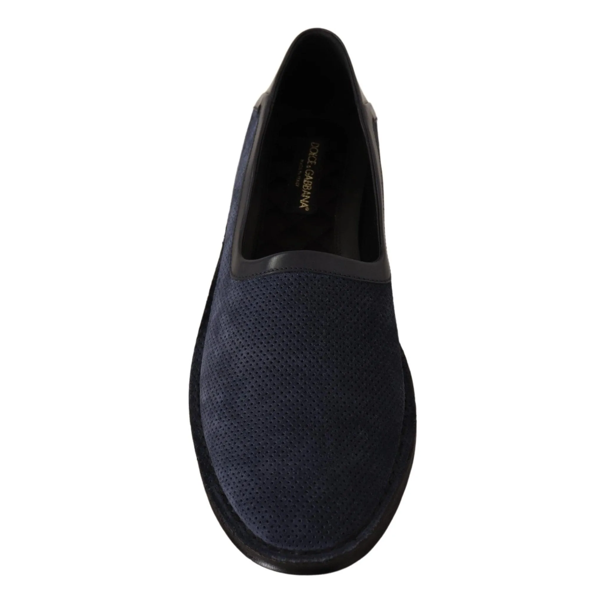 Dolce & Gabbana Elegant Perforated Leather Loafers