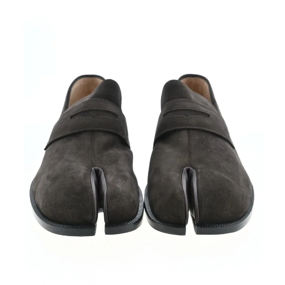 Elegant Suede Solid Tabi Loafers