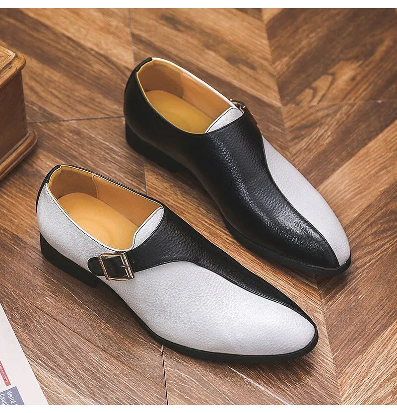 Hnzxzm New Fashion Brand Men Party Shoes Flat Soft Leather Mens Casual Shoes Cool Young Man Footwear A4655