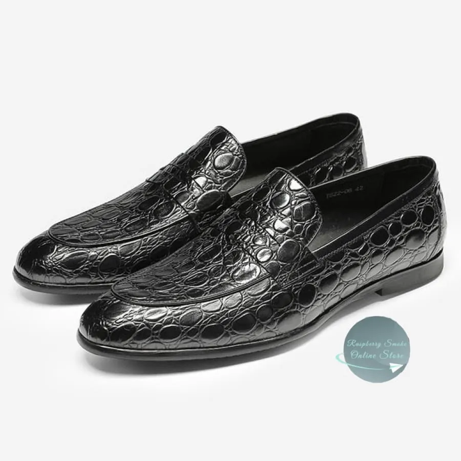 Men Genuine Leather Slip-On Shoes