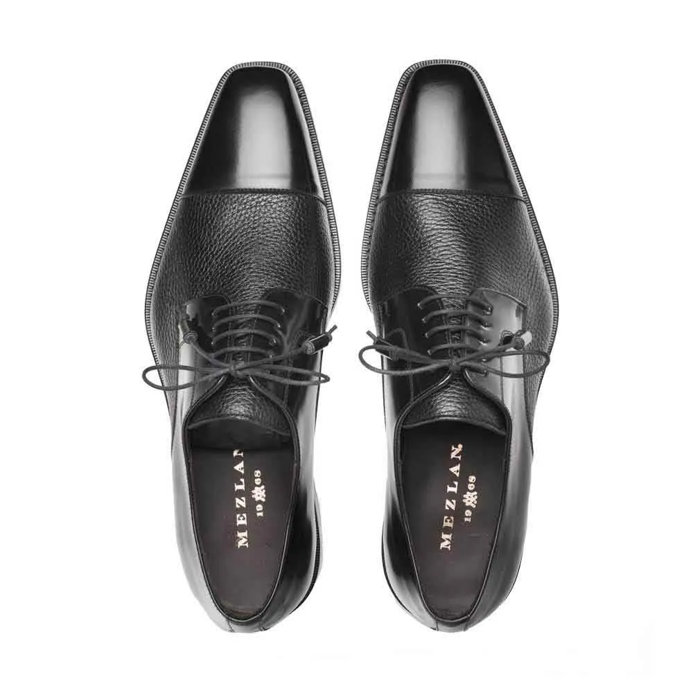 Mezlan Soka Black Oxfords Real Deerskin