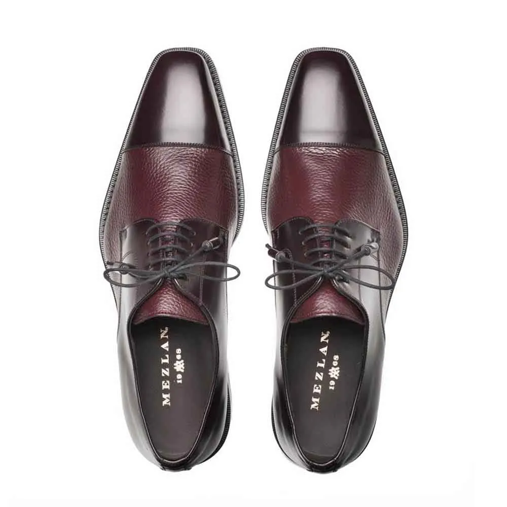 Mezlan Soka Burgundy Oxfords Real Deerskin