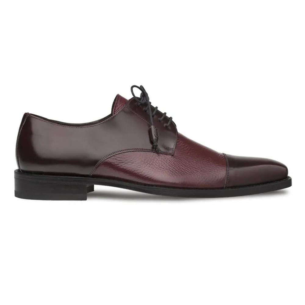 Mezlan Soka Burgundy Oxfords Real Deerskin