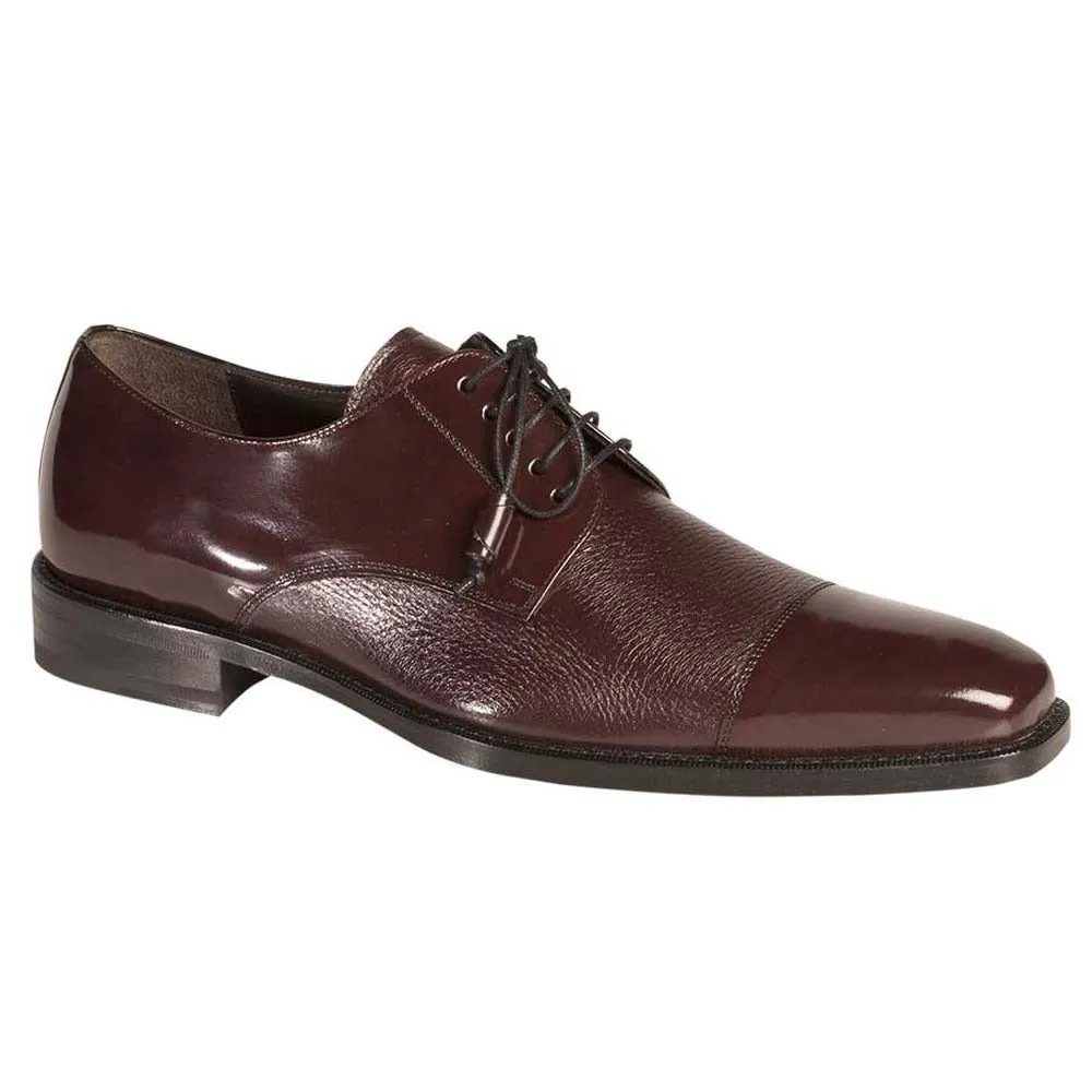 Mezlan Soka Burgundy Oxfords Real Deerskin