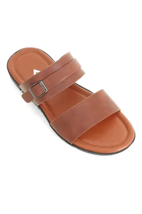 MODERN FLEX MEN'S STRAP SANDALS-CAMEL