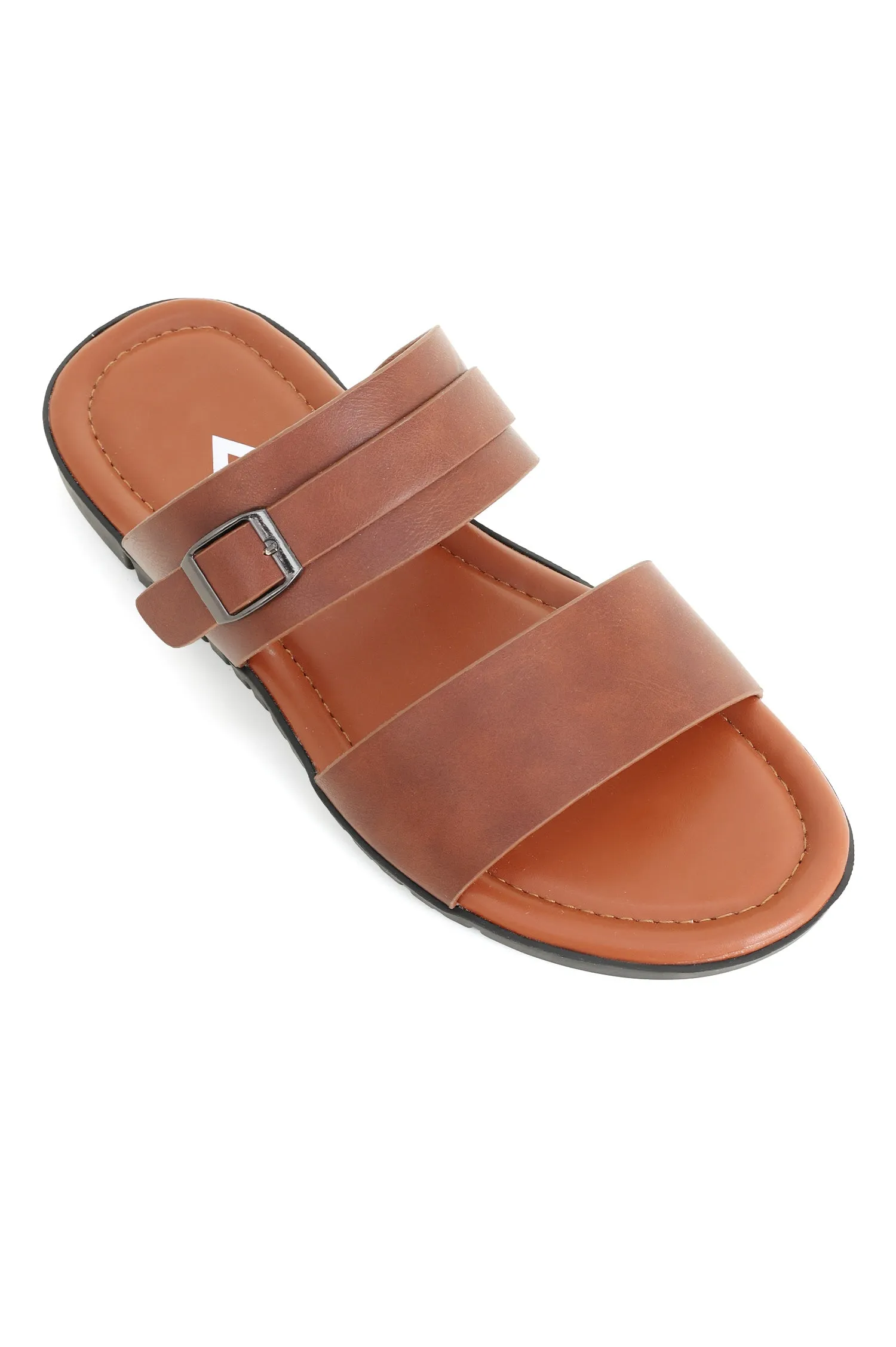 MODERN FLEX MEN'S STRAP SANDALS-CAMEL