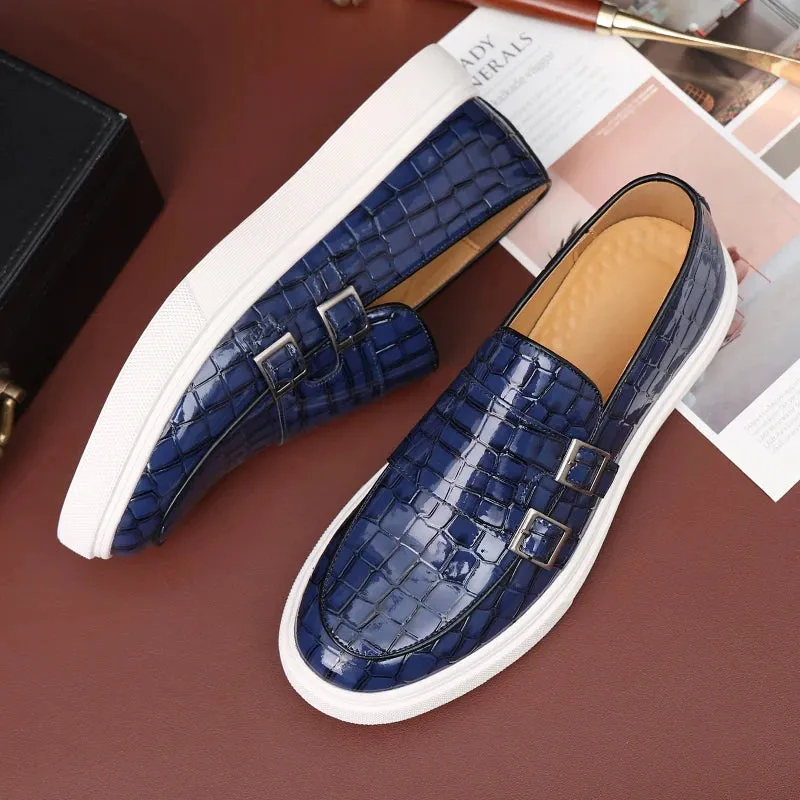 Monk double strap loafers