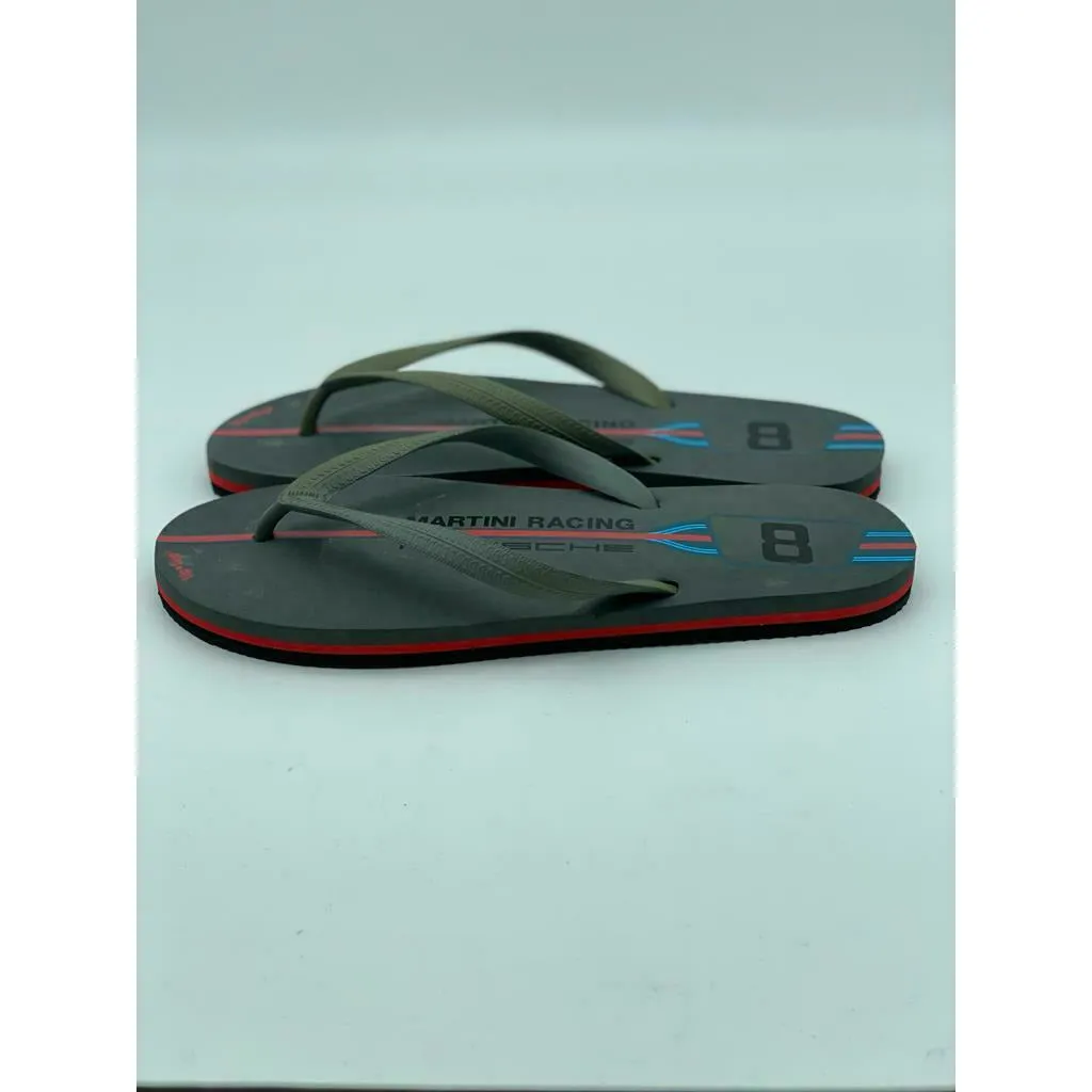 Porsche Driver's Selection Flip Flops/Sandals -Martini Racing Collection Size L