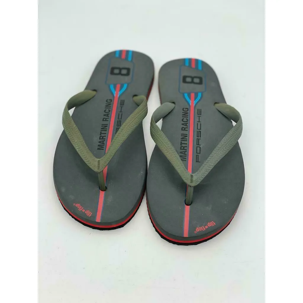 Porsche Driver's Selection Flip Flops/Sandals -Martini Racing Collection Size L