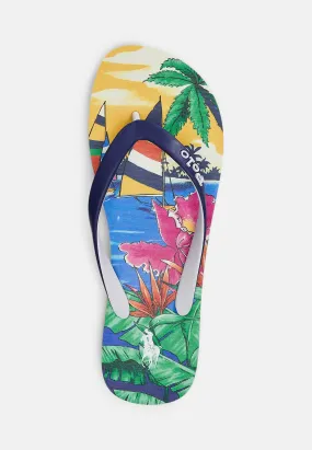 Ralph Lauren Women's Flip Flop Sandals | Tropical Yellow