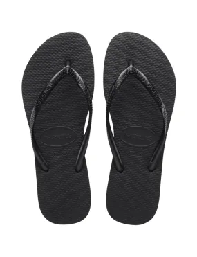 Slim Sandal, Black