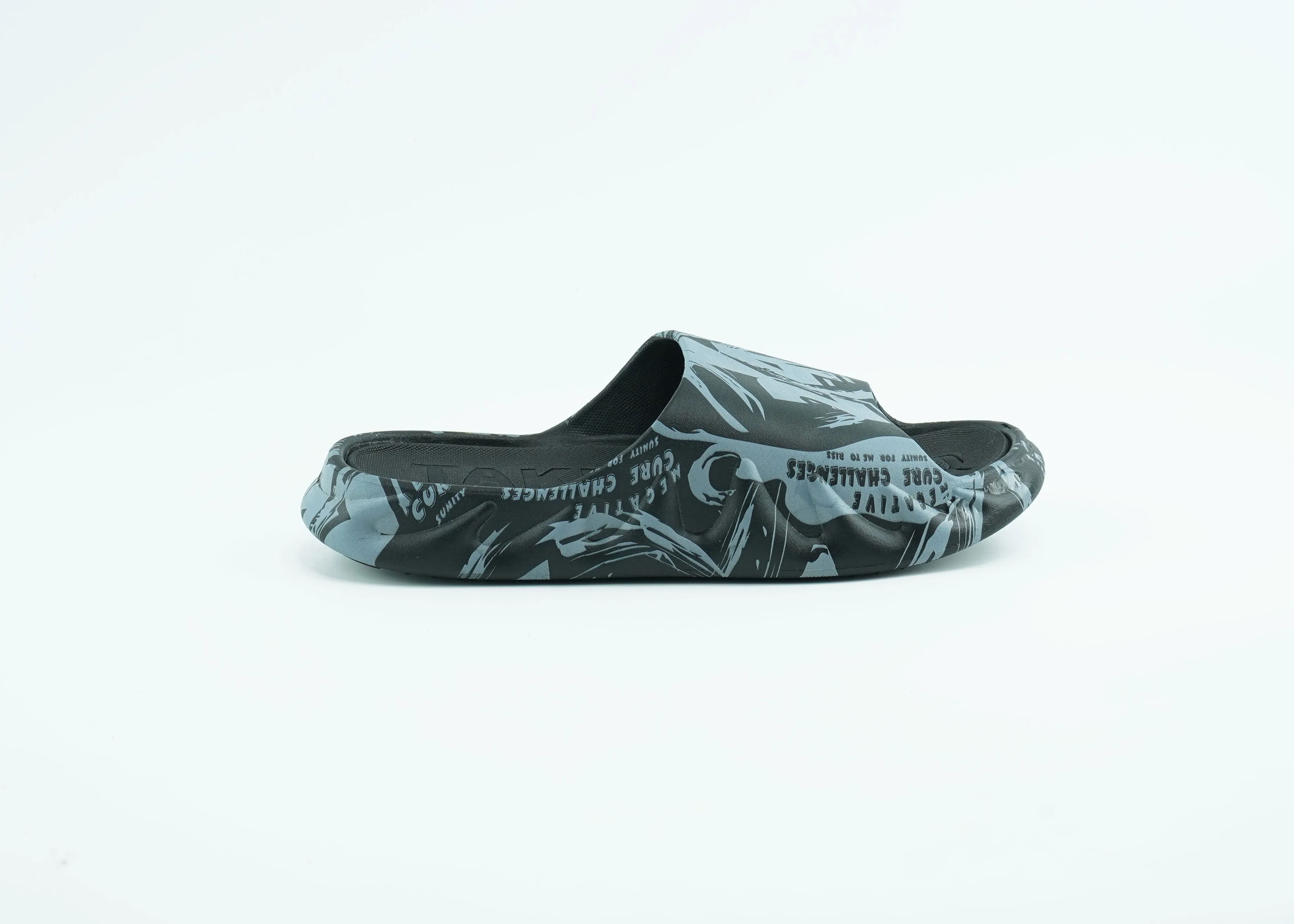 Summer Black and Grey EVA slides for men